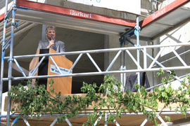 Richtfest, Neubau 2011 - Geschäftsführer Stefan Wöhr