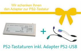 Sonderaktion bei Wöhr® - Jetzt zugreifen, wir schenken Ihnen den Adapter zur PS2-Tastatur